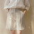 100% Linen Shorts Women's Classic Versatile Summer New High-Waisted Thin Casual Pants Double Side Pockets Wide-Legged Pants
