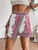 Women's Boho Bandana Print High Waist Skort - Casual Wrap Front Asymmetrical Hem Shorts for Beach Vacation & Summer Daily