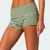 Summer Slim Yoga Shorts Women Casual Solid Color Fold Over Low Waist Lounge Shorts