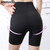 BIVIGAOS Spring Summer Elastic Sharkskin Knee Short Biker Shorts Women's High Waist Sexy bodybuilding Sport Shorts Black Gray