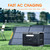 SOLARPLAY Q2501 Q2402M Portable Power Station 2160WH 2304WH LiFePO4 Battery with 2400W/2500W (4800W Peak) Solar Generator
