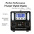 New LiFePO4 220V1000W 86AH Portable Power Station Solar Outdoor Mobile Power Supply Emergency Energy Storage OutdoorCampingStall