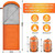 WOQI Sleeping Bag Waterproof Portable Waterproof Compact Lightweight Comfort with Compression Sack  Great for Outdoor Cam