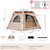 220*220*170CM Portable Easy to Install Inflatable Tent, 4 People Self-standing air Tent Pump, Sun-proof and Waterproof Camping