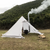 Outdoor All-season Pyramid Waterproof Tent, with Stove Hole and Double Doors, 3.2m/4m Camping Tent, Suitable for 2-3/4-5 People