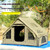6+6㎡ Inflatable Tent with Extended Canopy Campsite Cotton Outdoor Outdoor Overnight Warm Inflatable Cabin Autumn and Winter