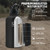 128oz Tactical Water Bottle Set, Stainless Steel Gallon Insulated Water Bottle with Tactical MOLLE Bottle Carrier Sleeve