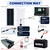 SOECOPO 30000W Solar System Kit Inverter (2 sockets) Dual voltage input 12V/24V To 110V/220V 100A Controller 200W Panel Camping