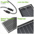 Rvpozwer 12.8V 200W Rigid Solar Panel 18BB N-Type Solar Cells Monocrystalline Silicon Waterproof Solar Panel Camping/Home/RV