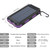 20000mAh Solar Power Bank Portable Fast Charging Type-C Dual USB Ports Light LDE External Battery for Camping Hiking Outdoor