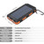 20000mAh Solar Power Bank Portable Fast Charging Type-C Dual USB Ports Light LDE External Battery for Camping Hiking Outdoor