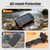 Domars 20000mAh Solar Power Bank Outdoor Portable Charger Waterproof External Battery Dual USB Charging Powerbank LED Light