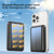 22.5W 10000mAh Solar Wireless Fast Charging Power Bank Large-Capacity Portable Mobile Charger