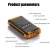Solar Power Bank 50000mAh IP66 Waterproof  Charger/4 Outputs/QI Wireless Charging/Powerful Flashlight for Hiking Travel、Outdoor