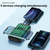 Solar Power Bank 50000mAh IP66 Waterproof  Charger/4 Outputs/QI Wireless Charging/Powerful Flashlight for Hiking Travel、Outdoor