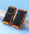 Solar Power Bank 50000mAh IP66 Waterproof  Charger/4 Outputs/QI Wireless Charging/Powerful Flashlight for Hiking Travel、Outdoor