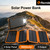 Long-life Solar Power Bank Portable Solar Power Supply Long-lasting Low Self-discharge Compatible with IOS Android USB-A & USB-C