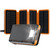 Long-life Solar Power Bank Portable Solar Power Supply Long-lasting Low Self-discharge Compatible with IOS Android USB-A & USB-C