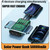 50000mAh Solar Power Bank  Mobile Power Fast Charging Battery With 4 Cables Wireless Charger LED Flashlight