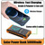 50000mAh Solar Power Bank  Mobile Power Fast Charging Battery With 4 Cables Wireless Charger LED Flashlight