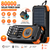 80000mAh Magnetic Wireless Power Bank Solar Hand Crank Portable Charger with LED Emergency Light for iPhone Apple Watch AirPod