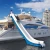 Customized Water Inflatable Yacht Slide Inflatable Boat Slide For Water Fun Floating Slide2026