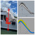 Commercial water play equipment Outdoor floating inflatable dock Water skiing Marine inflatable yacht slide with climbing