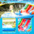 Inflatable water slide, Commercial Bounce House with Water Slide PVC and a 950W Air blower Children's playground bubble pool