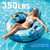 Inflatable River Tubes, Heavy Duty River Raft with Cooler & 2 Cup Holders, Deluxe Pool Float for Lake, Beach, Summer Relaxation
