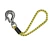 1pc Tow Rope Connector 46cm/2.4m Tubing Tow Rope Quick Hook  For Tubing Boat/Canoe/Rowing Rope Inflatable Float Connector