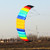 Dual Line Stunt flying power Kite rainbow large soft kites for adults stingray kite ripstop nylon fabric kite reel Air rifle koi