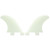2 PCS GL Surfboard Fins Black/White Nylon Plastic Twin Tab Base Side Fin Surfing Fins