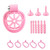 Male Penis Chastity Cage Set Small Chastity Cage 5 Cock Rings With Urethral Sound Plug Penis Bondage Slave Man Sex Toy