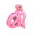 New Color Male Penis Lock Chastity Cage with Lock and 4 Rings Resin Virginity for Men Couple Breathable Cock Ring Penis Restrain