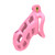 New Color Male Penis Lock Chastity Cage with Lock and 4 Rings Resin Virginity for Men Couple Breathable Cock Ring Penis Restrain
