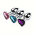Stainless Steel Heart Anal Plug Reusable Butt Plug with Gem for Beginners Adult Products