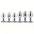 Stainless Steel Heart Anal Plug Reusable Butt Plug with Gem for Beginners Adult Products