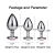 Metal Anal Plug for Women Men Couples Butt Plug Butt Toy Adult Game Masturbator Anal S/M/L Diamond Sex Toy for Adult Products
