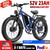 FENGQS NEW Q8PLUS 5000W adult electric bicycle, 45MPH dual motor - Ebike 52V 23AH 1196WH electric bicycle, 100 mile long distance bicycle, fully suspended 26 inch fat tires, off-road men's dual hydraulic disc brakes, Ebike - fully shock-absorbing fra