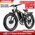 FENGQS NEW Q8PLUS 5000W adult electric bicycle, 45MPH dual motor - Ebike 52V 23AH 1196WH electric bicycle, 100 mile long distance bicycle, fully suspended 26 inch fat tires, off-road men's dual hydraulic disc brakes, Ebike - fully shock-absorbing fra