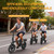 14'' Foldable Electric Bike 500W Motor 48V Battery 22MPH Max Speed 30Miles Long Range with Two Seats for Adult Mini E Bike