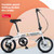 Cycling City Mini Folding Bicycle 14 Small Bike For Male And Female Students Portable Ultra Light Transmission Disc Brakes