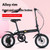 Cycling City Mini Folding Bicycle 14 Small Bike For Male And Female Students Portable Ultra Light Transmission Disc Brakes