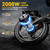 2000W Peak Fat Tire Electric Bike for Adults, 20"x4.0 Folding Ebike Dual 20Ah Battery 35MPH 100Miles Cybervelo EK6