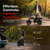 Foldable electric bicycle for adults, equipped with 14-inch tires, featuring 8 shock absorbers, a 500W motor power, a 48V 15Ah c