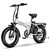 Cybervelo 1000W Peak High-speed Brushless Folding 20 Inch Fat Tire Electric Bike for Adults 48V 20.8Ah/50Ah Removable Battery 80 Miles Range Commuter E-Bicycle EK4
