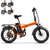 Cybervelo 1000W Peak High-speed Brushless Folding 20 Inch Fat Tire Electric Bike for Adults 48V 20.8Ah/50Ah Removable Battery 80 Miles Range Commuter E-Bicycle EK4