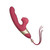 Dual G Spot Vibrator for Women Jissbon Rosy Bloom Double Head Clitoris Massager with 10 Speeds Rechargeable Adult Sex Toy