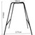 Sex Swing Freestanding Steel Frame with Adjustable Sex Sling Bdsm Bondage Furniture Widened Comfortable Seat Thigh Restraint Toy
