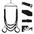 BDSM Sex Swing for Couples, Heavy Duty Adult Sex Swings with Extra Pillow Back Support & Wide Seat, Adjustable Restraint Sex Toys Sex Furniture for Bedroom Restraint Sex Games Holds up to 800LBS